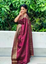 Japani Silk Sharee with Blouse Piece - Image 6