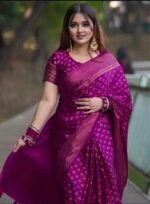 Japani Silk Sharee with Blouse Piece - Image 4